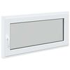 vidaXL Kellerfenster RISOR 120 x 60 cm PVC und Glas Wei&szlig;