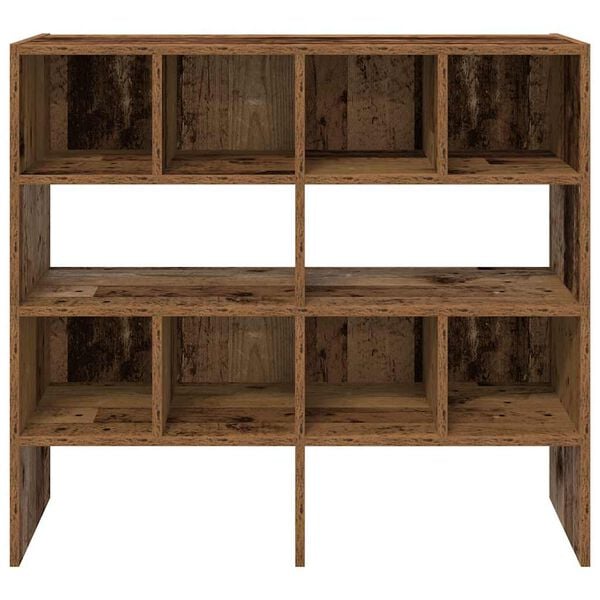 vidaXL Schuhregale 2 Stk. Stapelbar Altholz-Optik 89,5x30x40 cm