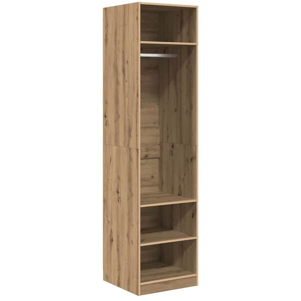 vidaXL Kleiderschrank mit Speicher Artisan-Eiche Holzwerkstoff