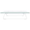 vidaXL Monitorst&auml;nder Wei&szlig; 60x35x8 cm Hartglas und Metall