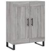 vidaXL Highboard Grau Sonoma 69,5x34x180 cm Holzwerkstoff