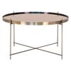 House Nordic Couchtisch Scarlett 70x40 cm Messing