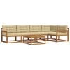vidaXL Outdoor-Sofagarnitur 6 Stk. Natur und Beige