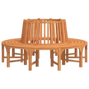vidaXL Baumbank Rund &Oslash;208 cm Massivholz Eukalyptus