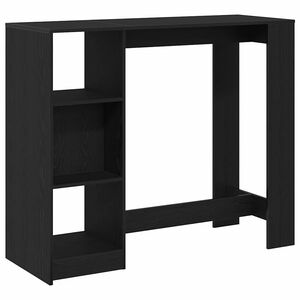 vidaXL Bartisch Schwarz Eichen-Optik 124 x 46 x 103.5 cm Holzwerkstoff
