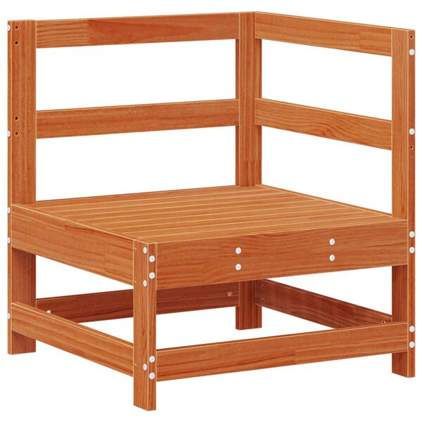 vidaXL Garten-Lounge-Set 5 pcs Wachsbraun Massives Kiefernholz