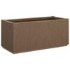 vidaXL Gartenblumenbox Braun 80 x 36 x 35 cm PP