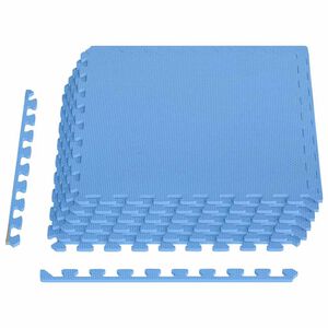 vidaXL Bodenmatten 6 Stk. 2,16 m&sup2; EVA-Schaumstoff Blau