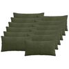 vidaXL Kissenbezug 12 pcs ALMELO Gr&uuml;n 40 x 80 cm Cord