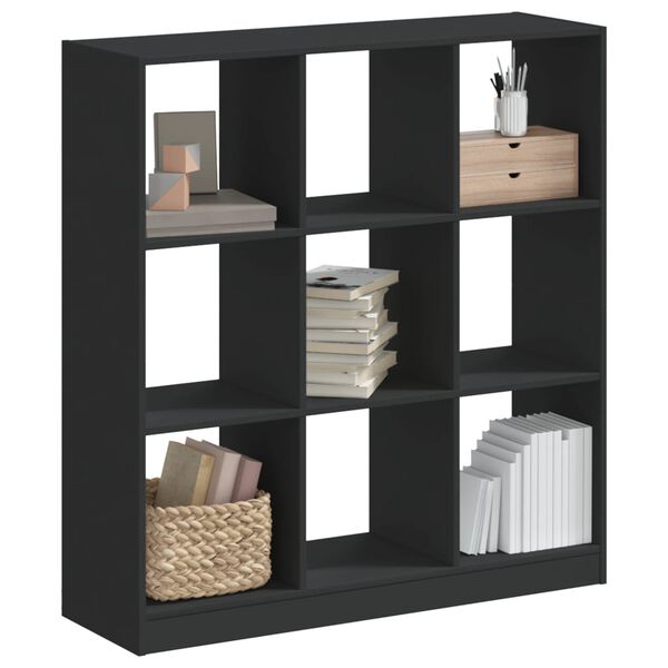vidaXL Bücherregal Schwarz 102x32x108 cm Holzwerkstoff
