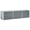 vidaXL Garten-Hochbeet Verzinkter Stahl 240&times;40&times;45 cm Grau