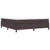 vidaXL Boxspringbett Dunkelbraun 180 x 200 cm Stoff