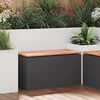 vidaXL Gartenbank Schwarz 80 x 40 x 43 cm
