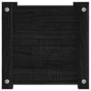 vidaXL Pflanzkübel Schwarz 31x31x31 cm Massivholz Kiefer