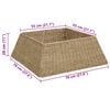 vidaXL Weihnachtsbaumkragen Braun 70 x 70 x 28 cm das Seegras