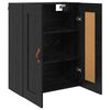 vidaXL Wandschrank Schwarz Eichen-Optik 69,5 x 34 x 90 cm
