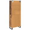 vidaXL Highboard Altholz 69,5 x 34 x 180 cm Holzwerkstoff