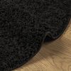vidaXL Shaggy-Teppich PAMPLONA Hochflor Modern Schwarz &Oslash; 120 cm
