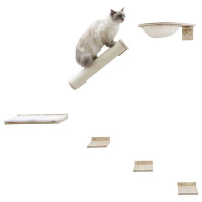 Kerbl Kletterwand für Katzen Rocky 52x17x37 cm Natur und Weiß