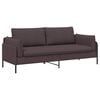 vidaXL 3-Sitzer-Sofa Dunkelbraun 222 x 81 x 89 cm Stoff
