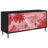 vidaXL TV-Schrank AACHEN 102 x 33 x 51 cm Schwarz Eichen-Optik