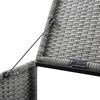 vidaXL M&uuml;lltonnenbox f&uuml;r 1 Tonne Anthrazit 76x78x120 cm Poly Rattan