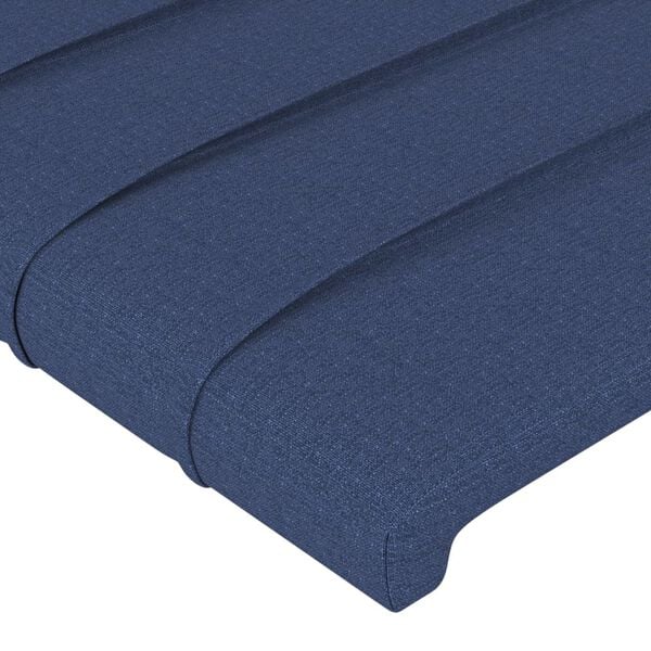 vidaXL Kopfteile Blau 160x5x78/88 cm Stoff