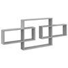 vidaXL Wandregal Sonoma-Grau 130 x 10 x 50 cm Holzwerkstoff