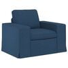 vidaXL Sofa 2 pcs Blau 182 x 80 x 82 cm Stoff