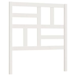 vidaXL Bett-Kopfteil Wei&szlig; 81x4x104 cm Massivholz Kiefer
