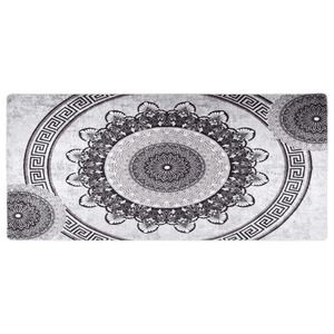 vidaXL Teppich Waschbar 80x300 cm Mehrfarbig Rutschfest