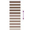 vidaXL Doppelrollo Braun 60x150 cm Stoffbreite 55,9 cm Polyester