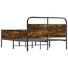 vidaXL Bettgestell ohne Matratze 120x200 cm Sonoma-Eiche Holzwerkstoff