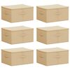vidaXL Aufbewahrungsbox 6 stk. Vliesstoff 43 x 34 x 23 cm 33,6 L Creme