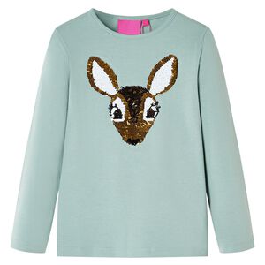 Kinder-Langarmshirt Minzgr&uuml;n 116