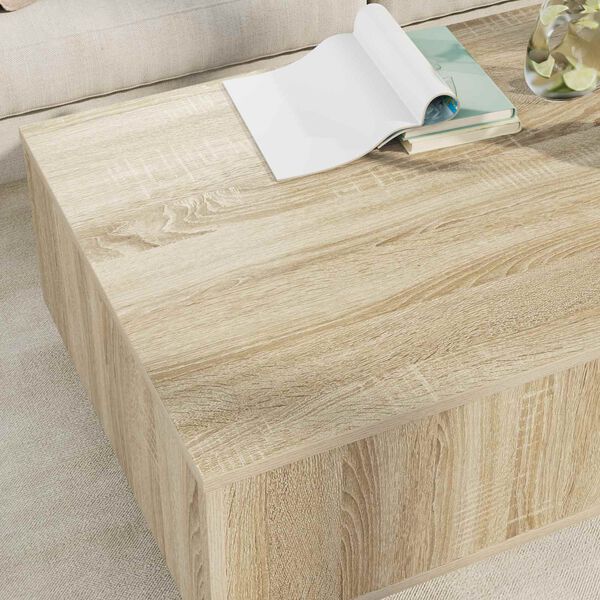 vidaXL Couchtisch Sonoma-Eiche 95 x 55 x 31 cm Holzwerkstoff