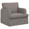 vidaXL Sofa 2 pcs Taupe