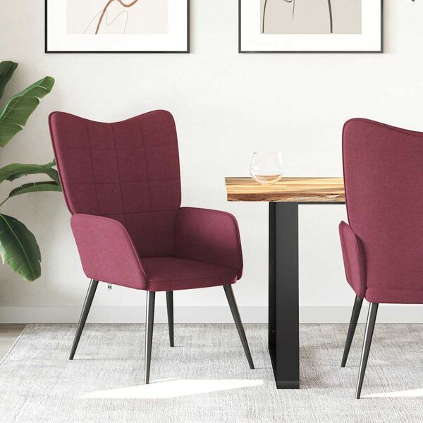 vidaXL Relaxsessel Weinrot Stoff