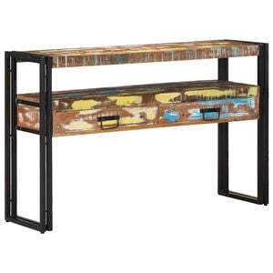 vidaXL Konsolentisch 120 x 33 x 75 cm Massives upgecyceltes Holz