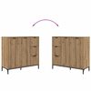 vidaXL Sideboard Artisan-Eiche 89,5 x 33 x 82 cm Holzwerkstoff