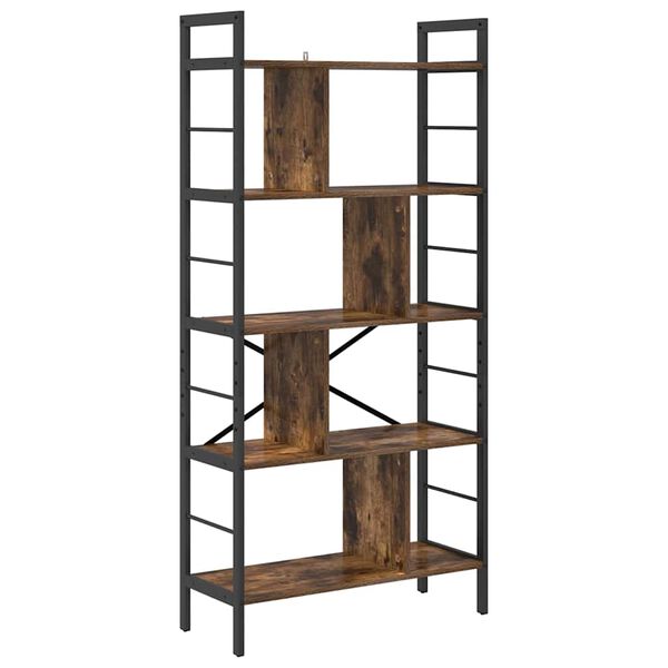 vidaXL B&uuml;cherregal Ger&auml;ucherte Eiche 75 x 30 x 156 cm Holzwerkstoff