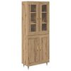 vidaXL Highboard 2 stk. Artisan-Eiche 69,5 x 34 x 180 cm Holzwerkstoff