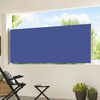 vidaXL Ausziehbare Seitenmarkise 120&times;500 cm Blau