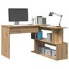 vidaXL Eckschreibtisch Artisan-Eiche 200,5x50x76 cm Holzwerkstoff