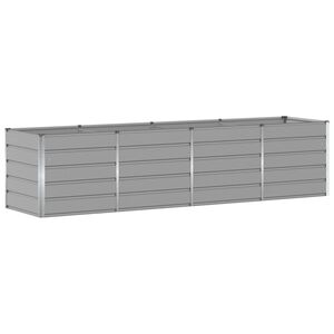 vidaXL Pflanzk&uuml;bel Hellgrau 320 x 80 x 75 cm Stahl