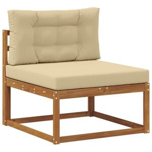 vidaXL Outdoor Mittelsofa Natur
