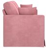 vidaXL Sofa Rosa Gesamtabmessungen: 198 x 78 x 80 cm (B x T x H) Samt