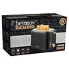 Bestron Toaster ATO850BW 800 W Schwarz Holz
