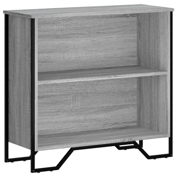 vidaXL B&uuml;cherregal Grau Sonoma 80x31x74,5 cm Holzwerkstoff