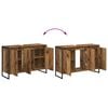 vidaXL Badezimmerschrank mit T&uuml;r Altholz 90 x 30 x 60 cm Holzwerkstoff